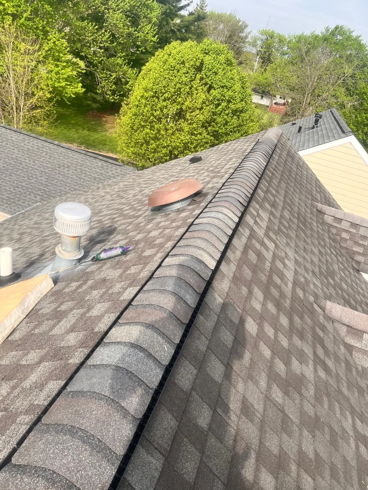 Centerville Roofing Ridge Vent Replacement