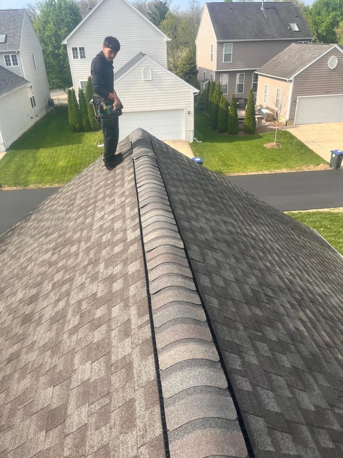 Centerville Roofing Ridge Vent Replacement — photo 1